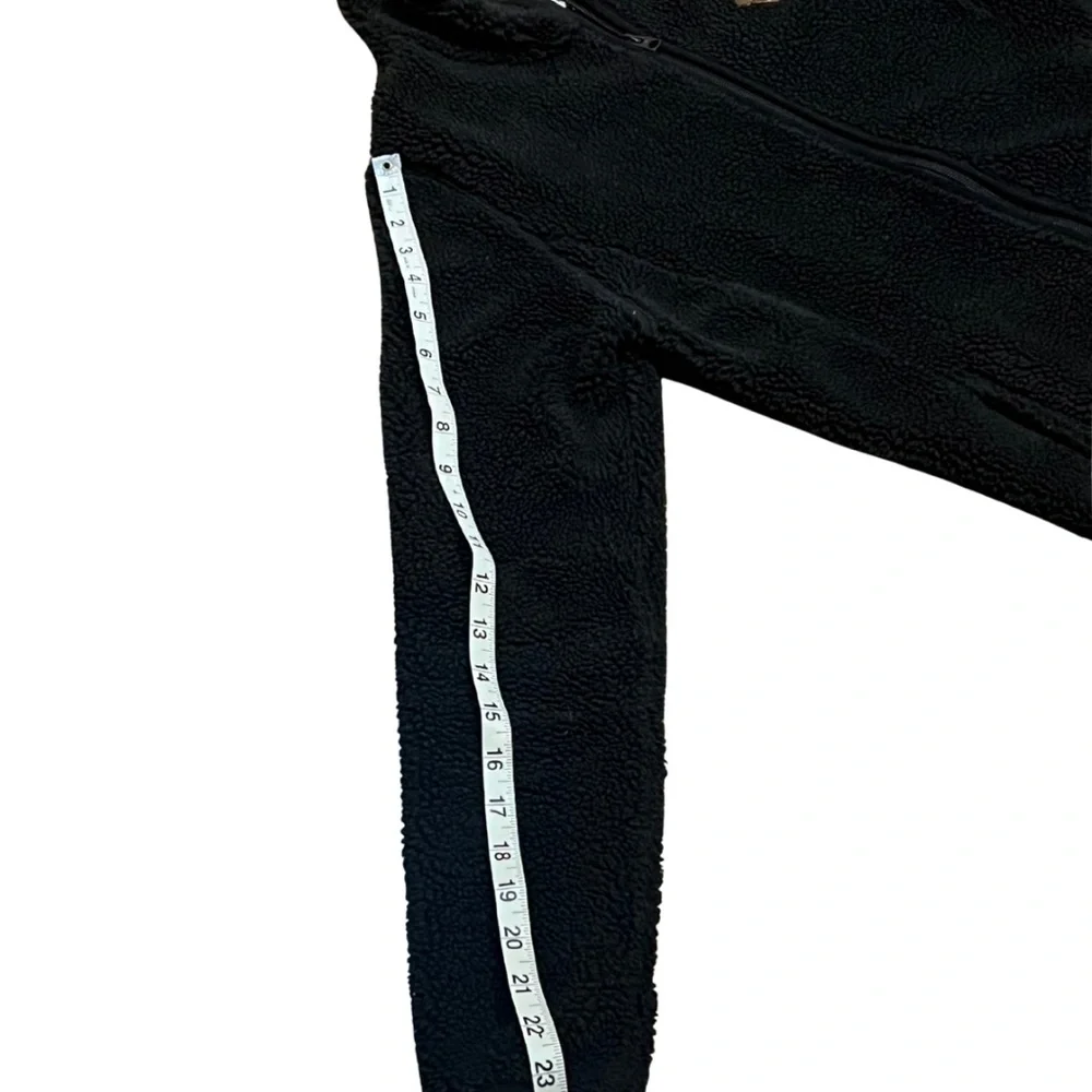 Burton Sherpa Fleece‎ Jacket | Women’s M | Cozy Black Zip-Up Fall Layer - Picture 4 of 11